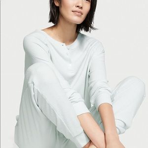 Thermal Waffle Henley and Jogger Set